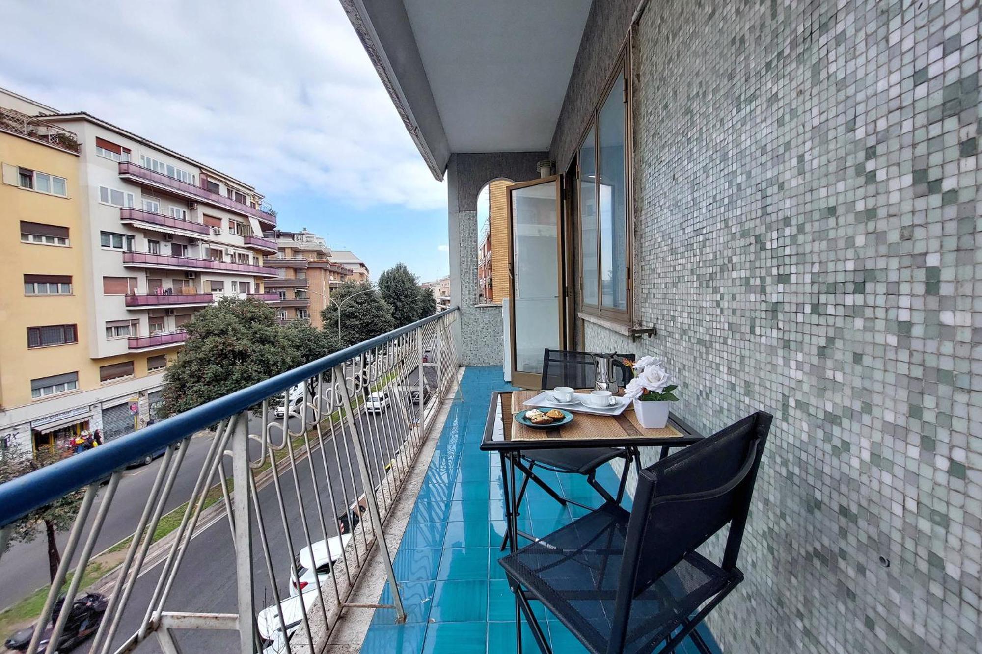 4Bnb - Cozy Albornoz Flat ローマ エクステリア 写真